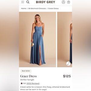 Birdy Grey Grace Dress in Twilight Blue